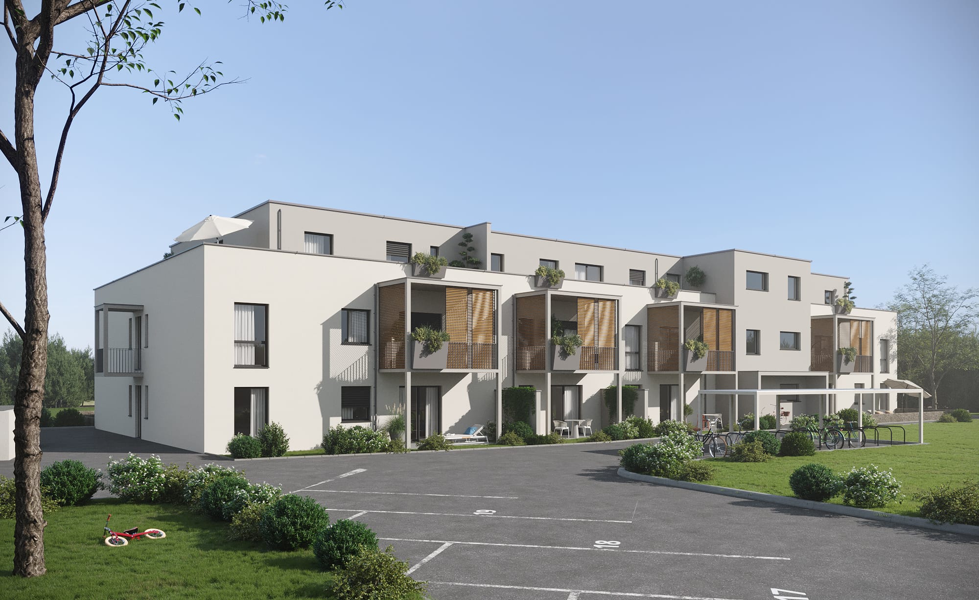 Rendering des Neubauprojekts Der Sonnenhof in Lauingen