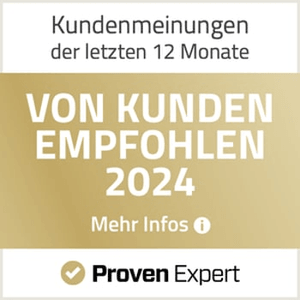 ProvenExpert Von Kunden empfohlen 2024