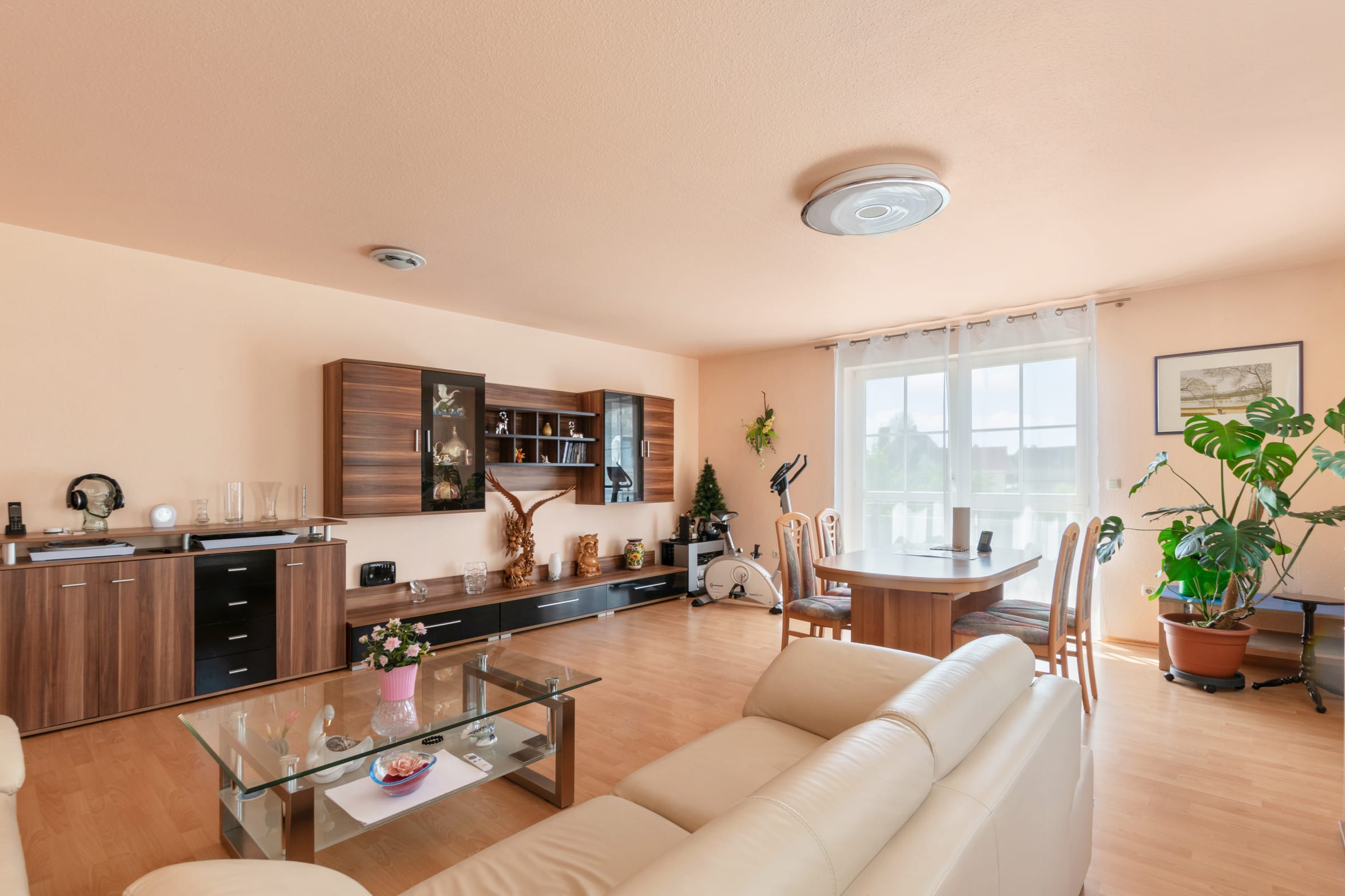 Wohnzimmer der Eigentumswohnung in Gundelfingen